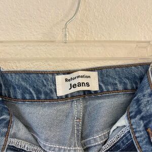 Reformation Light Blue Flare Jeans